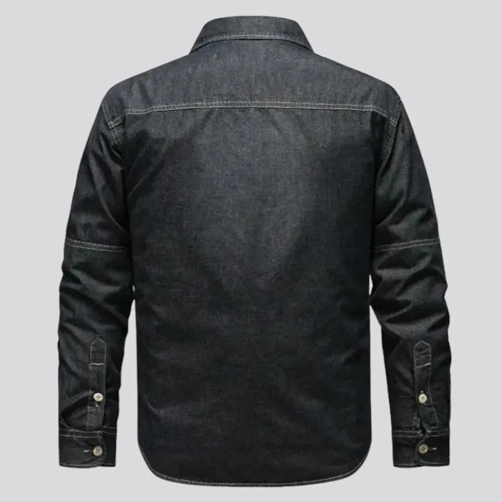 Regular work men's jean jacket