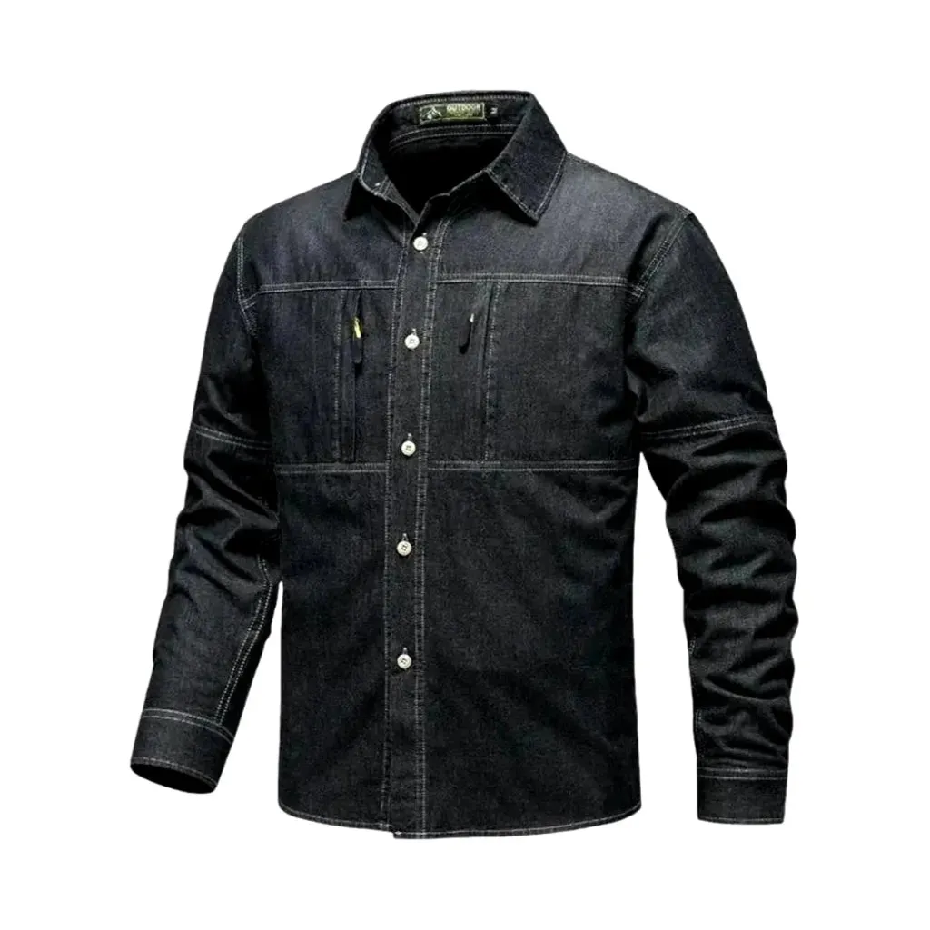 Regular work men's jean jacket