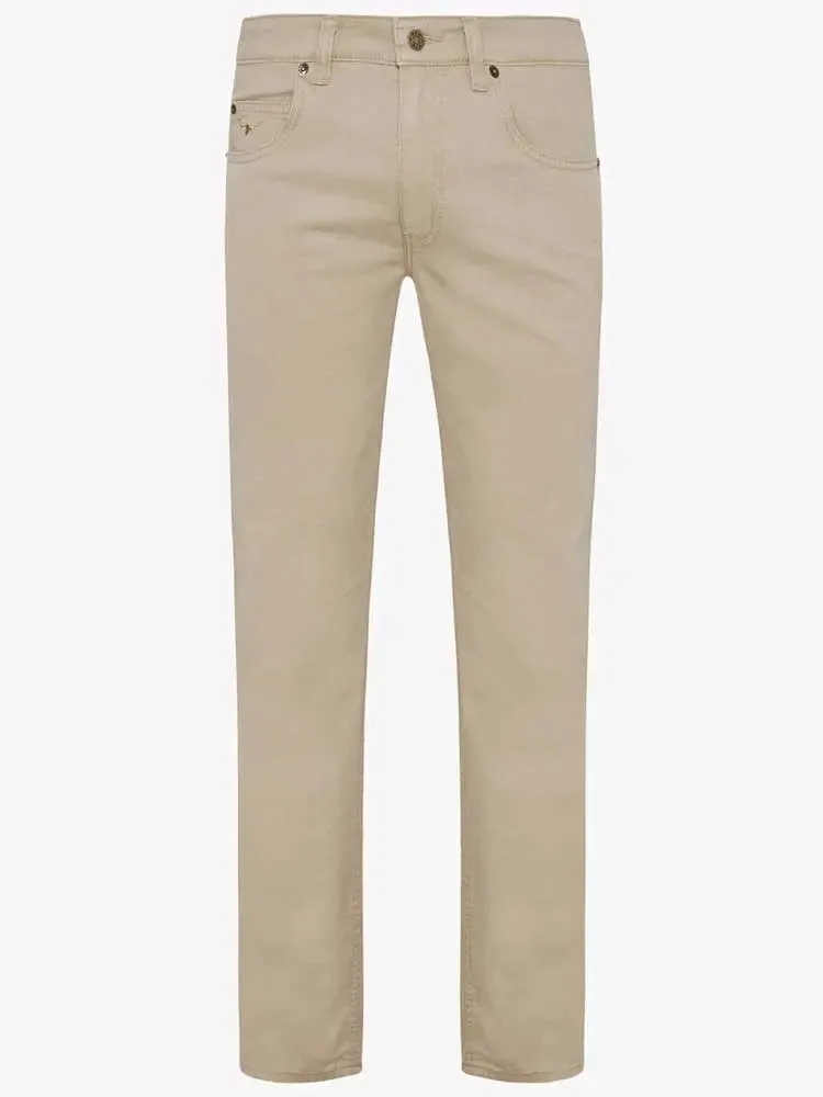 RM WILLIAMS Chinos - Men's Linesman Drill Cotton Slim-Fit - Buckskin