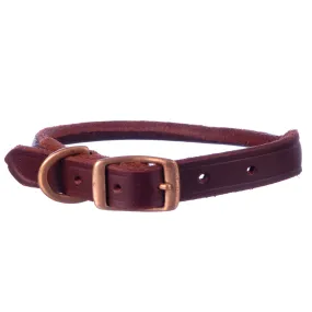 Rolled Leather Dog Collars, 3/4" x 15"