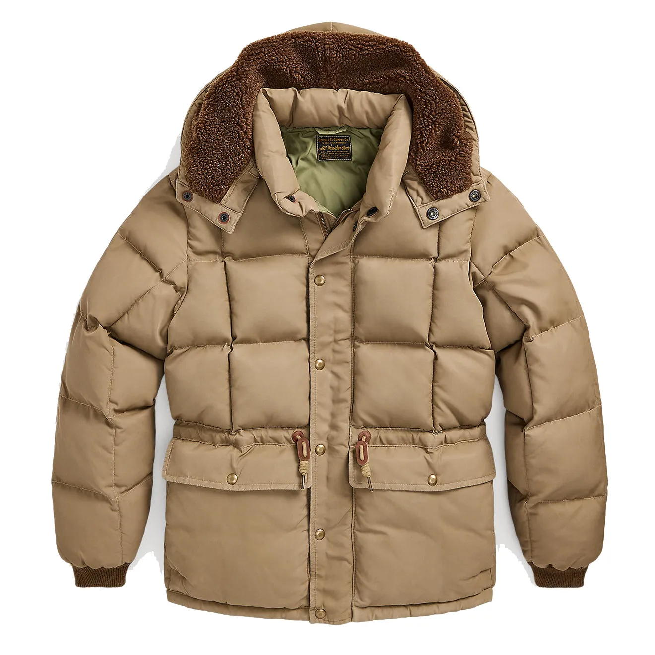 RRL by Ralph Lauren Quilted Hooded Jacket Vintage Khaki