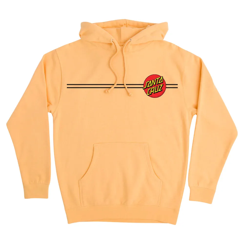 Santa Cruz Classic Dot Pullover Hoodie Sweatshirt - Peach