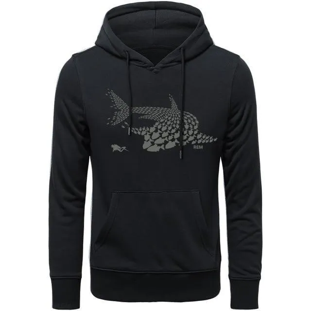 Scuba diving Hoodie Unisex | Shark & Diver Collage