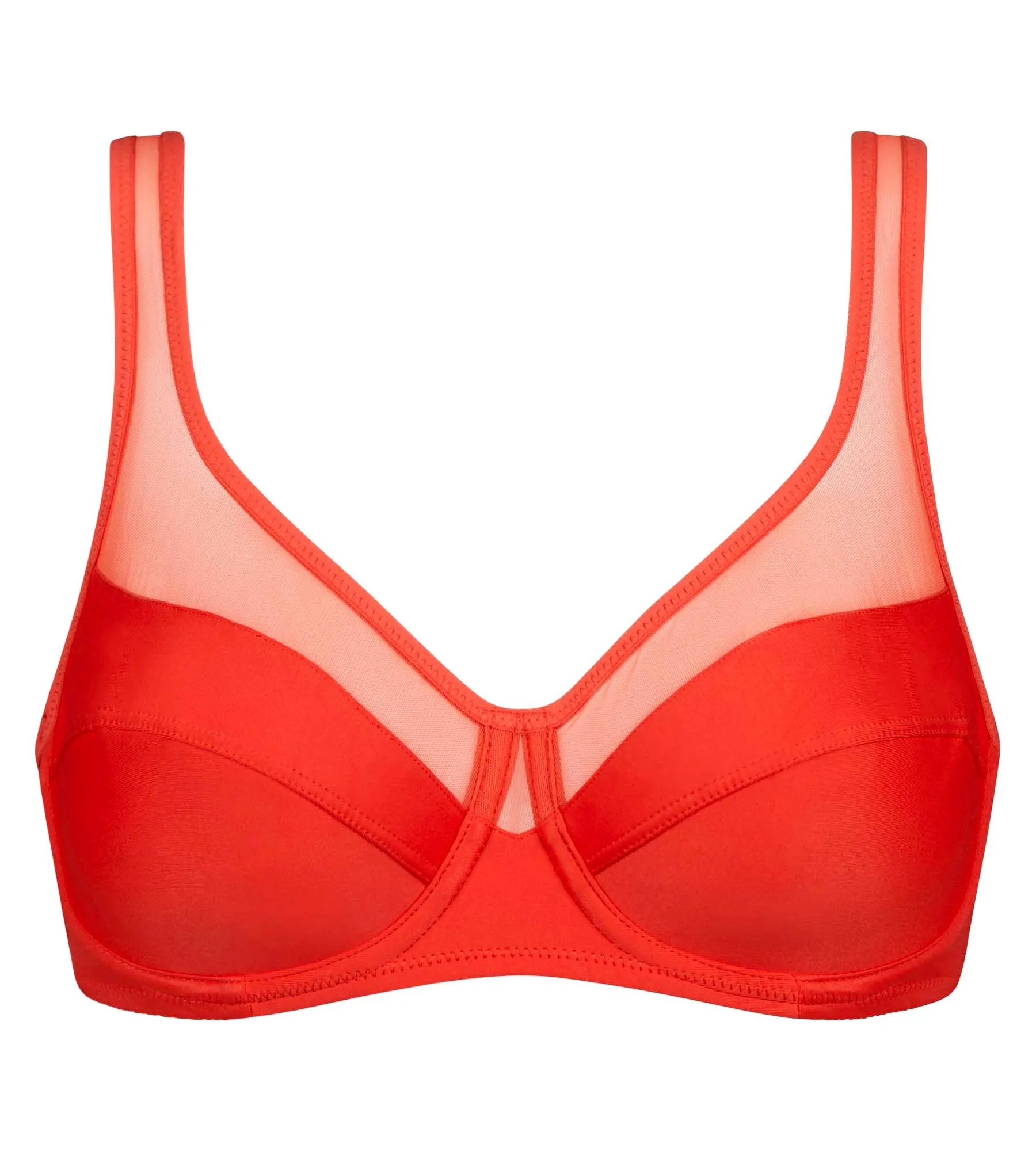 Soutien-gorge emboitant avec armatures Rouge Feu Generous Dim