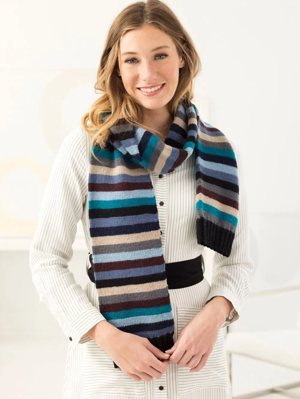 Stripey Scarf (Knit)