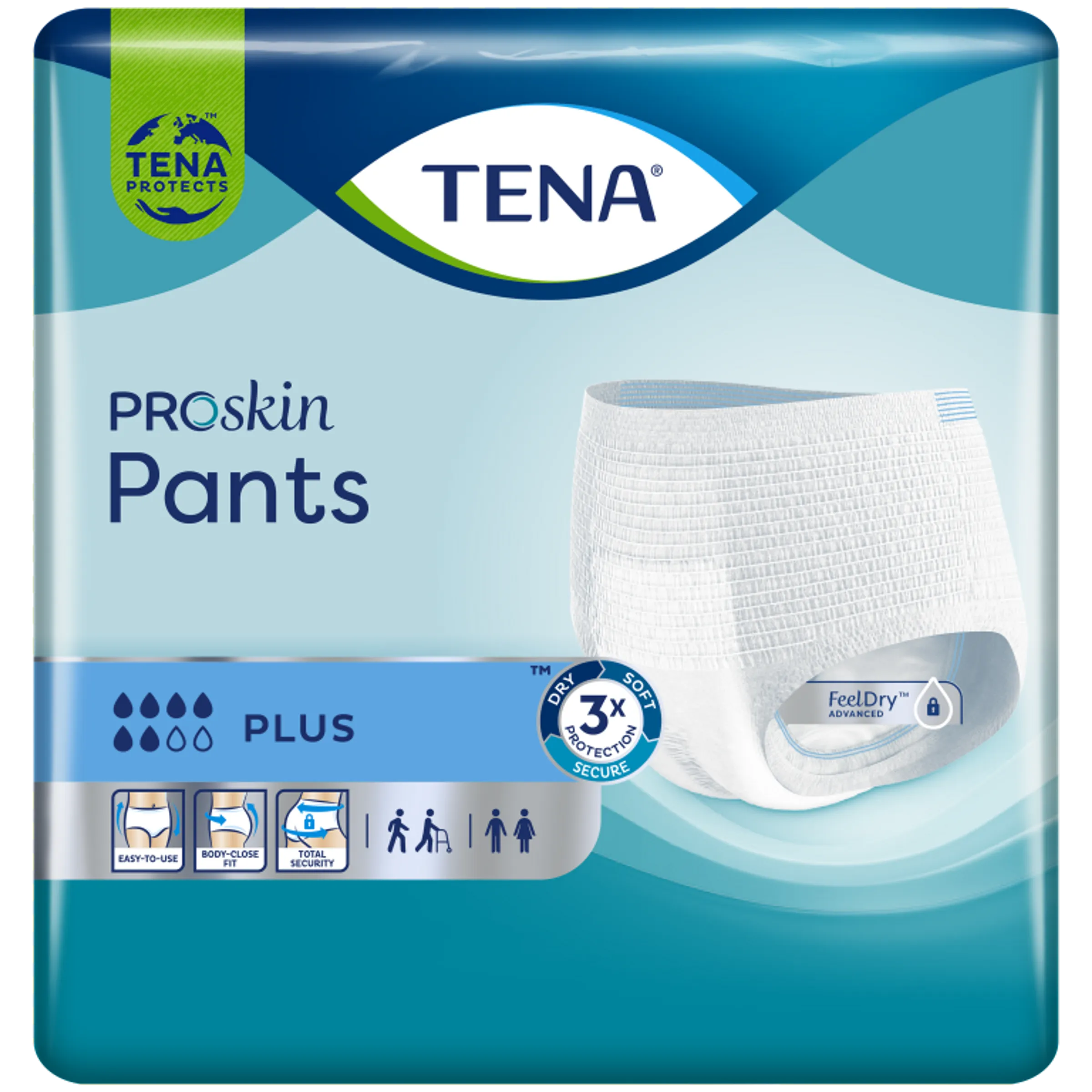 TENA ProSkin Pants Plus XXS 14 - Comfortabele incontinentiebroekjes voor optimale bescherming