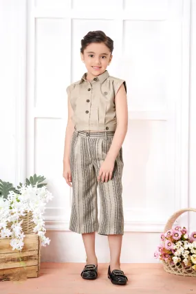 Tiny Baby Fawn Colored Culottes