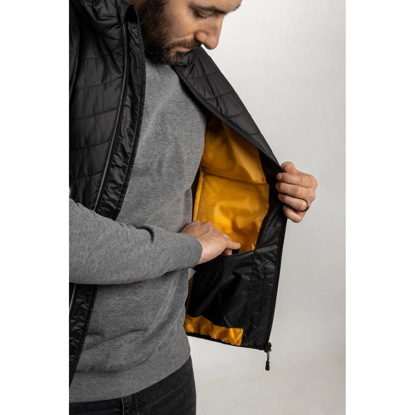 Trades Hybrid Body Warmer  Black/Yellow