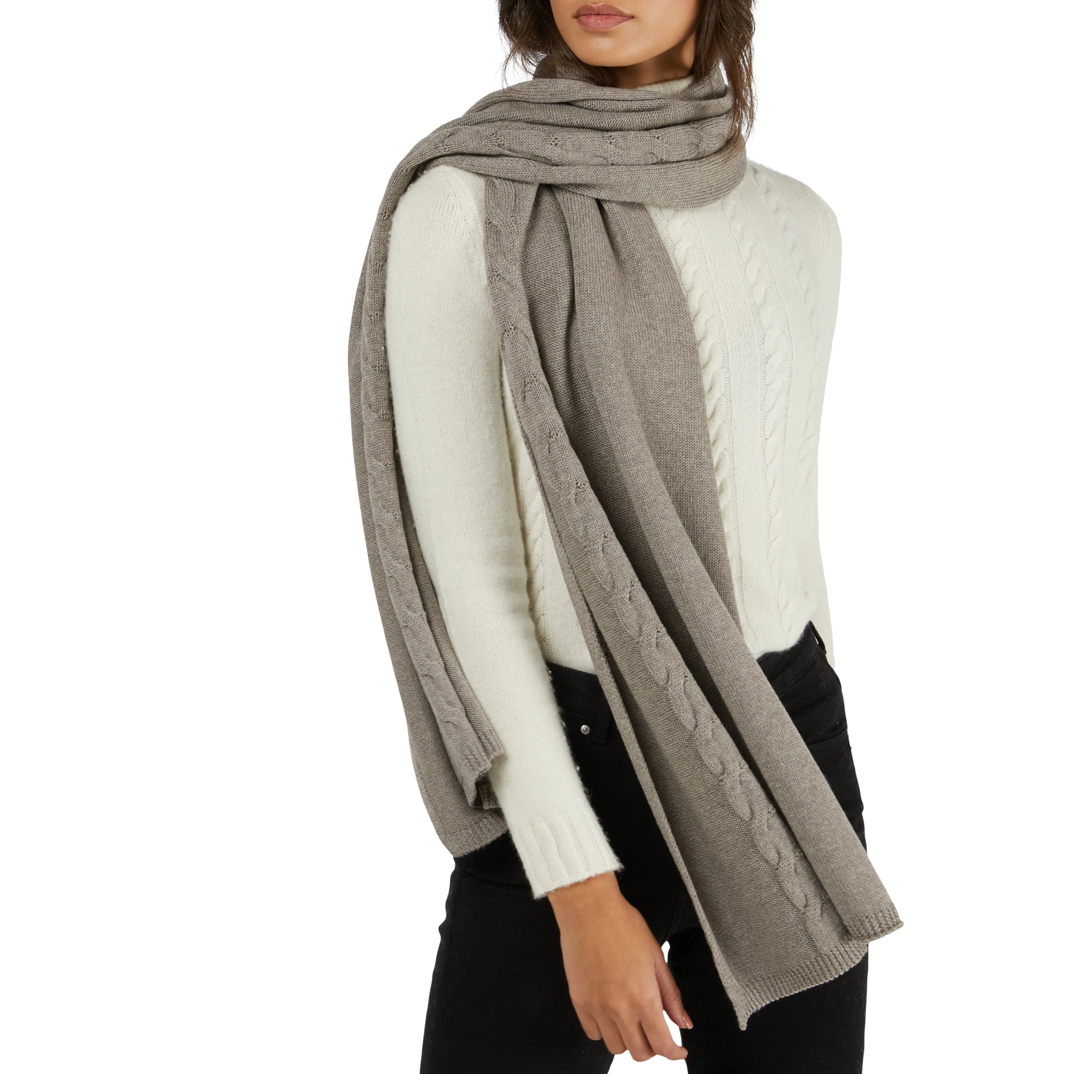 Trecciola Merino Wool Scarf by Curling Collection