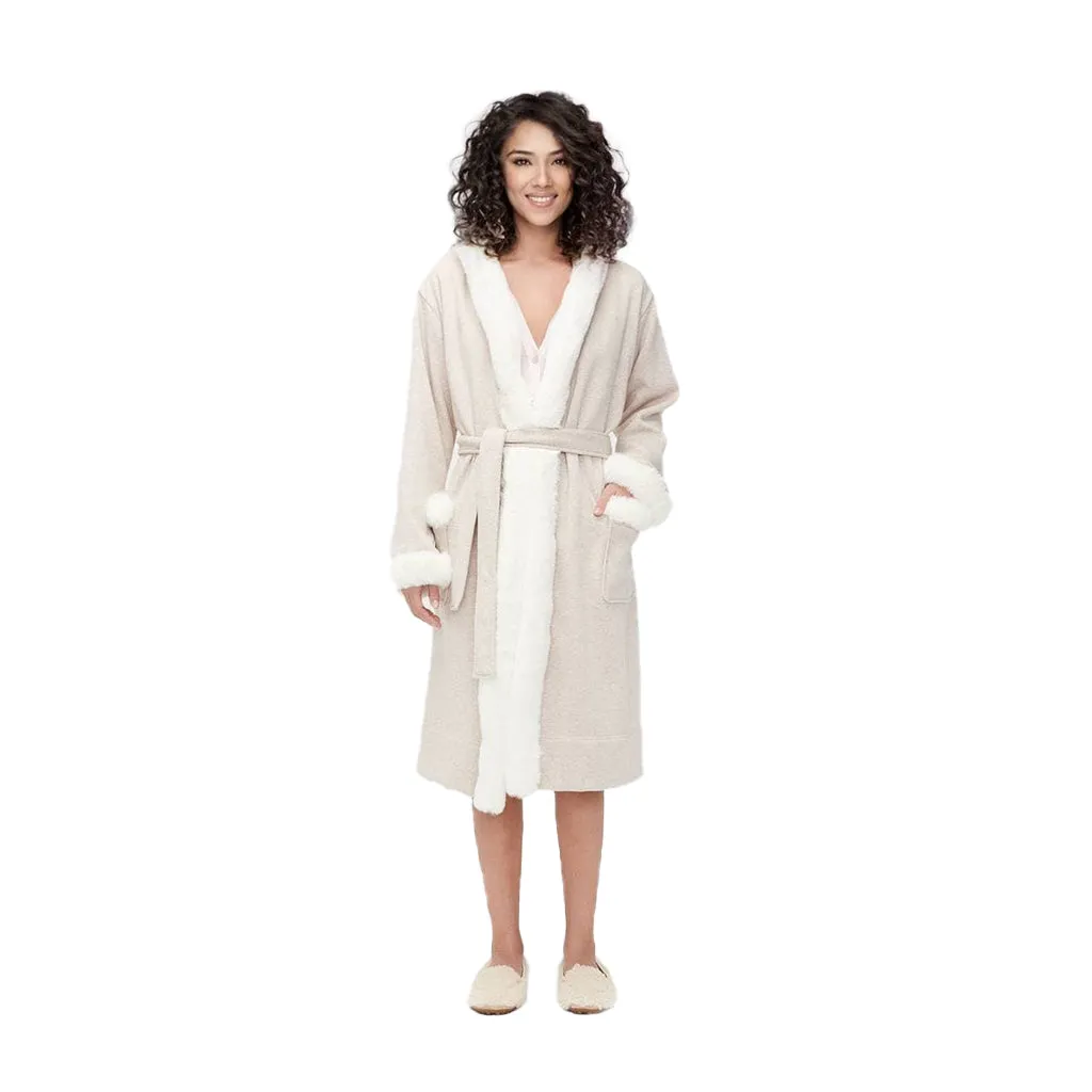 UGG Duffield Deluxe Oatmeal Heather Robe - Women's