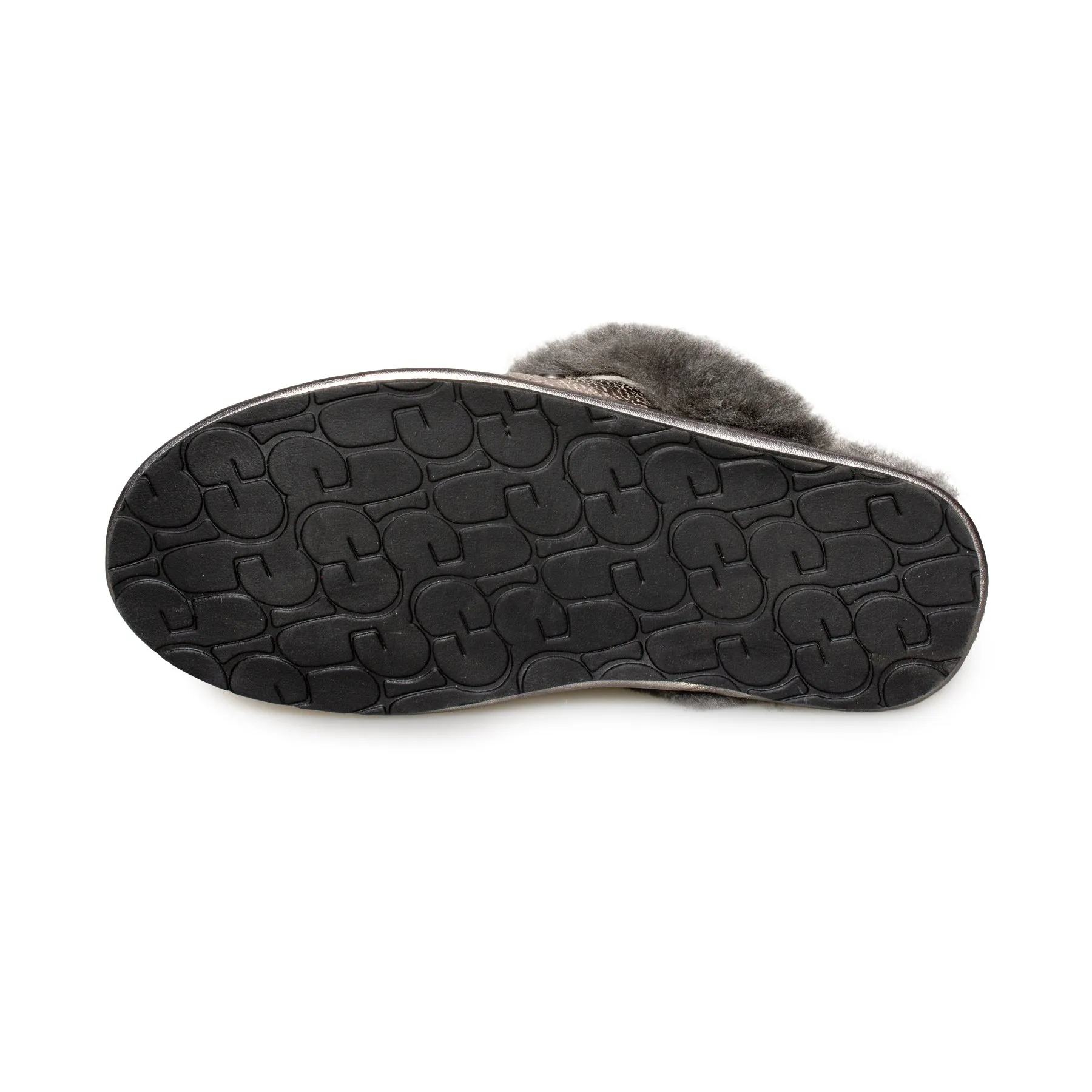 UGG Scuffette II Metallic Sparkle Gunmetal Slippers - Women's