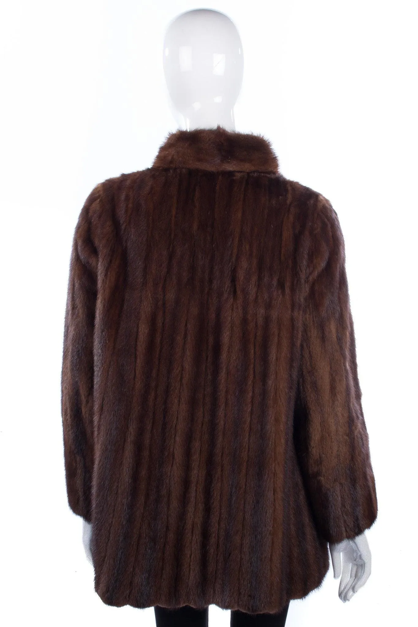 Vintage fantastic brown mink fur coat size M