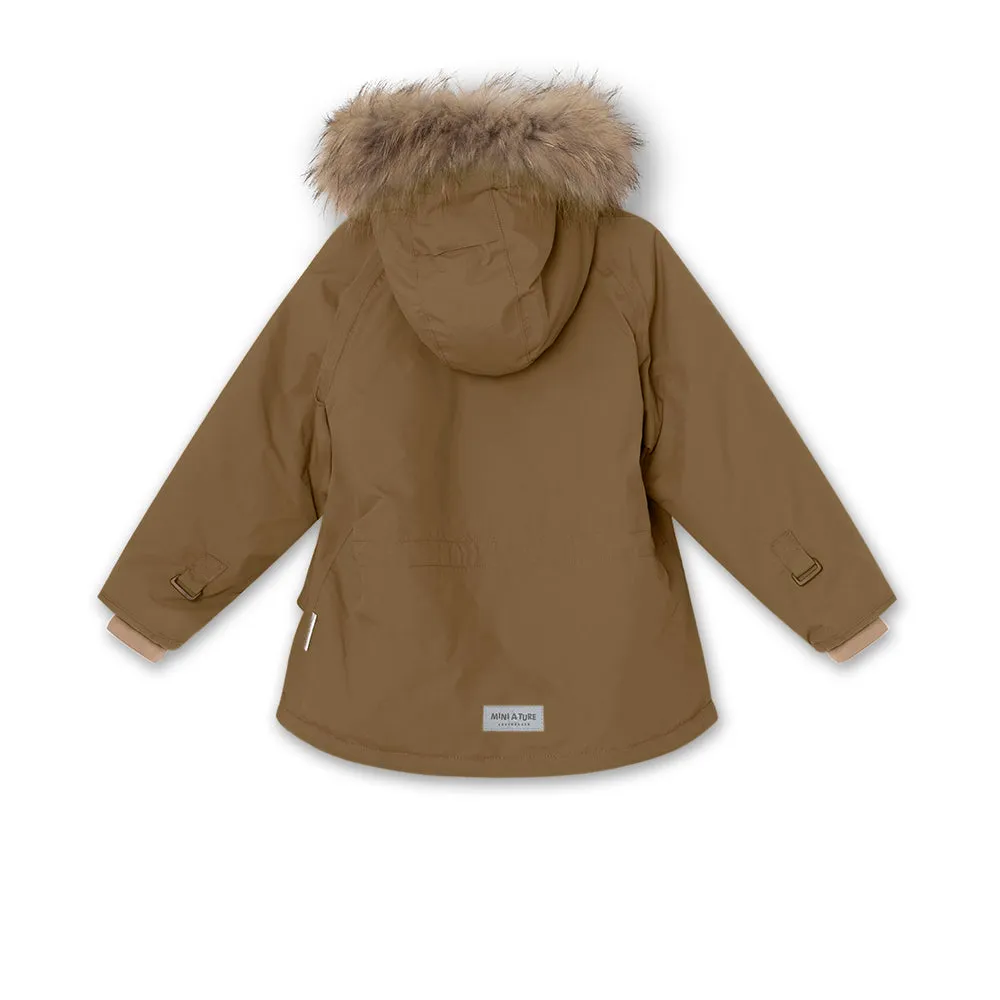 Wally Fleece Lined Winter Jacket Fur. GRS Wood