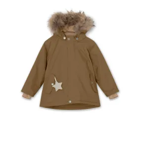 Wally Fleece Lined Winter Jacket Fur. GRS Wood