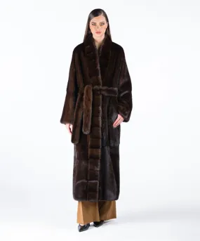 Women's Maxi Mahogany Mink Coat