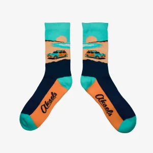 Woody Wagon Men's & Women's Crew Socks