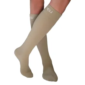 YoU Compression® Coffee Knee High •Travel & Sport 15-20 mmHg Compression