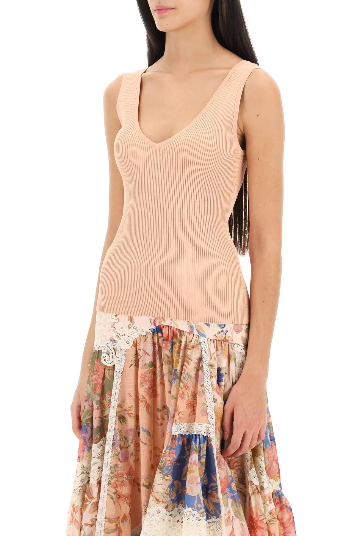 Zimmermann august ribbed tank top